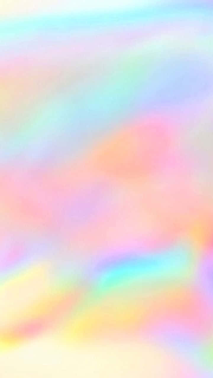 桌布 壁紙 — 柔和的粉彩彩虹色調漸變，無縫融合成夢幻抽象圖案。