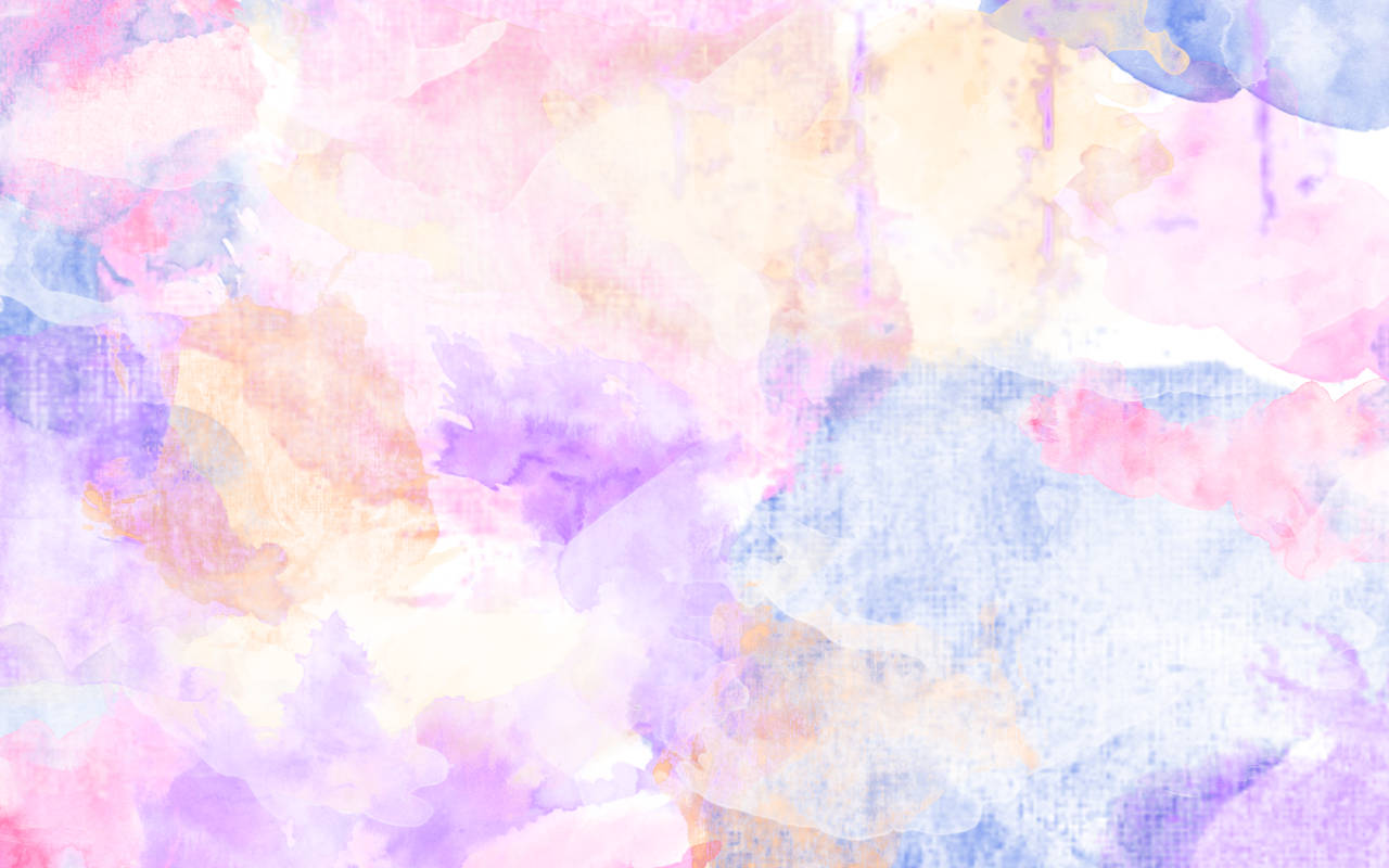 Aesthetic Marble 桌布 壁紙 — 柔和的粉彩水彩洗滌混合粉紅色、紫色、藍色和奶油色，形成夢幻的抽象構圖。
