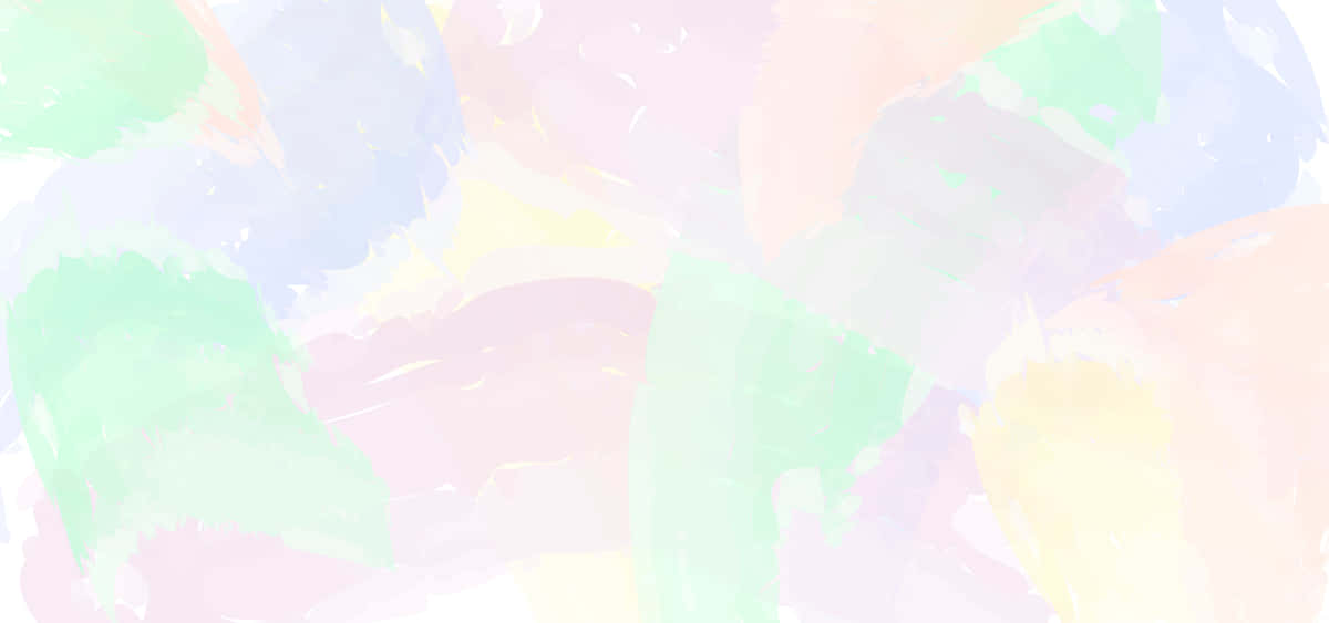 Pastel Watercolor 桌布 壁紙 — 柔和的粉彩水彩筆觸在淺色背景上融合薄荷、粉紅、薰衣草和蜜桃的溫柔色調。
