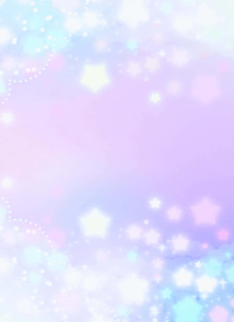 Stars 桌布 壁紙 — 柔和的粉彩漸層背景，帶有發光的星星形狀和閃爍粒子，營造夢幻魔法氛圍。
