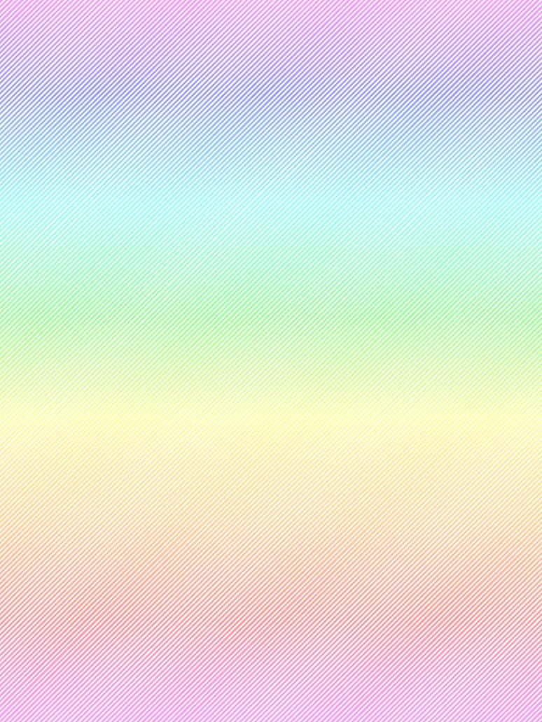 Cute Rainbow Pastel 桌布 壁紙 — 柔和的粉彩漸變搭配斜線，從薰衣草色過渡到薄荷綠再到蜜桃色，形成舒緩的抽象圖案。