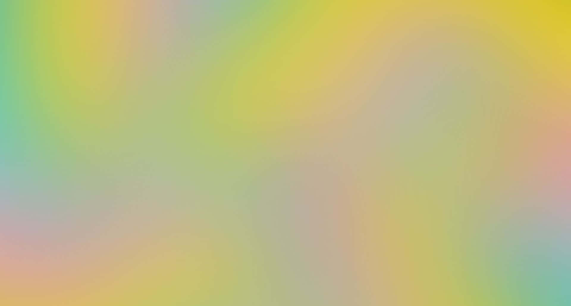 Yellow Gradient 桌布 壁紙 — 柔和的粉彩色漸變，從薄荷綠到黃色和蜜桃色，形成夢幻的抽象圖案。