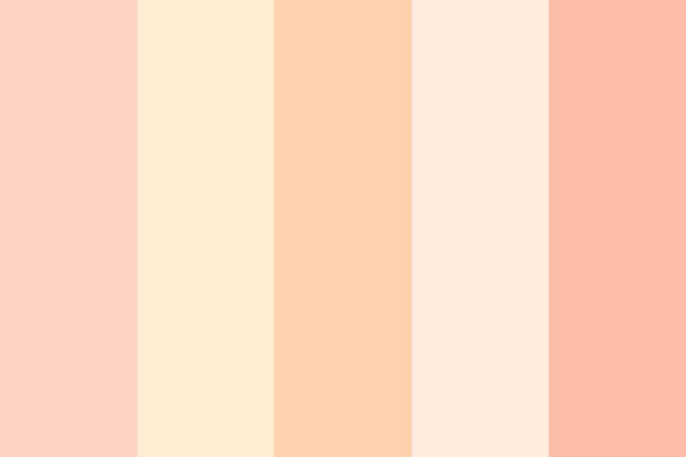 Peach Aesthetic 桌布 壁紙 — 柔和的粉彩蜜桃奶油垂直條紋營造出平靜的極簡抽象背景。