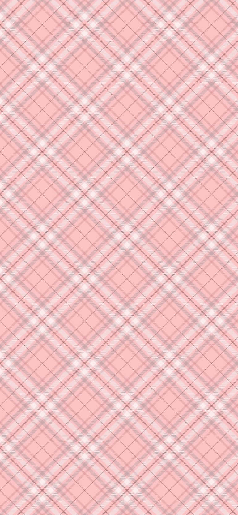 Burberry 桌布 壁紙 — 柔和的粉紅與白色格子圖案，帶有對角線條和細微陰影，營造出溫柔的紋理背景。