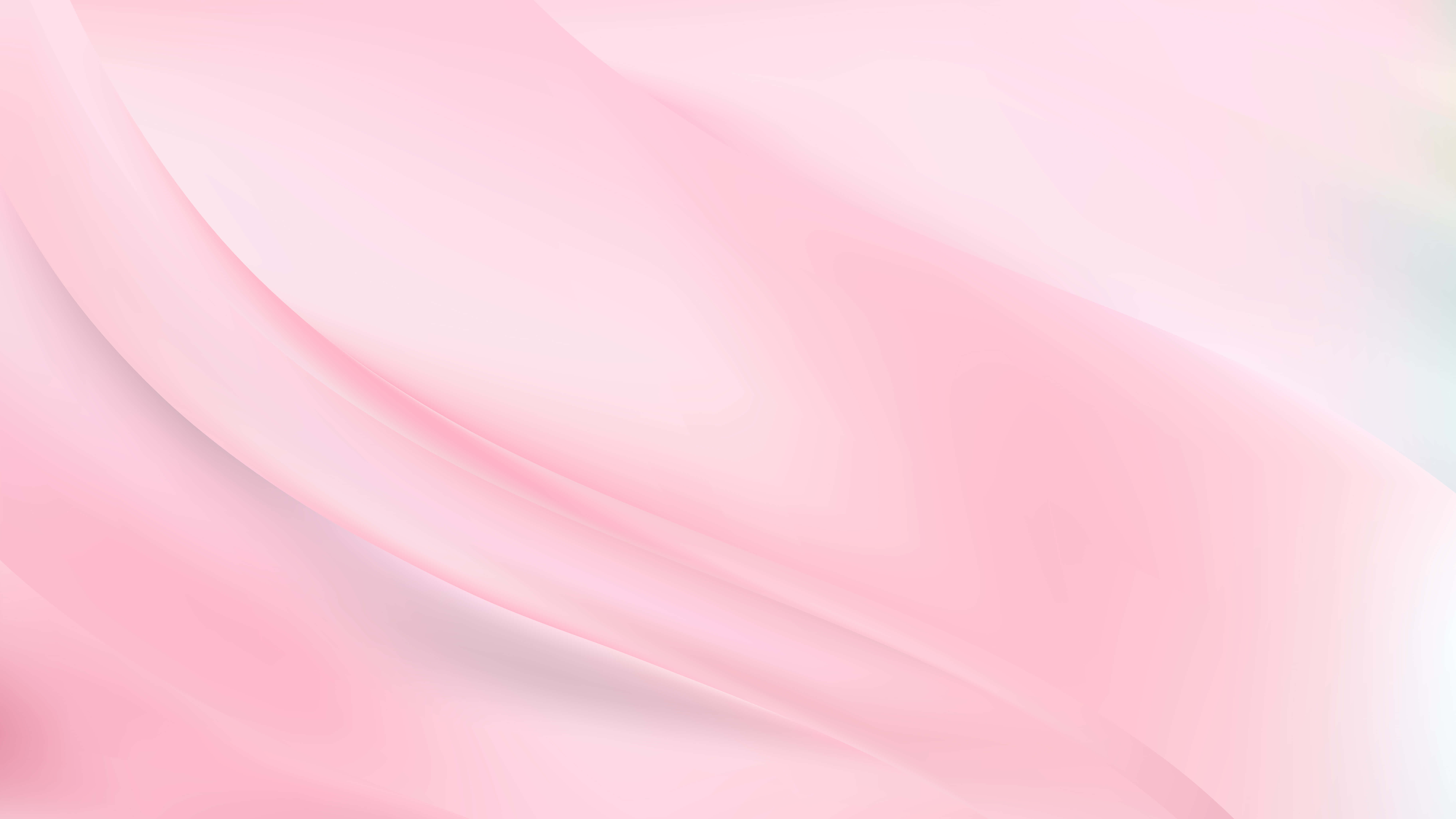 Abstract Design 桌布 壁紙 — 柔和的粉紅色和白色抽象波浪在平滑的漸變背景上輕輕流動。