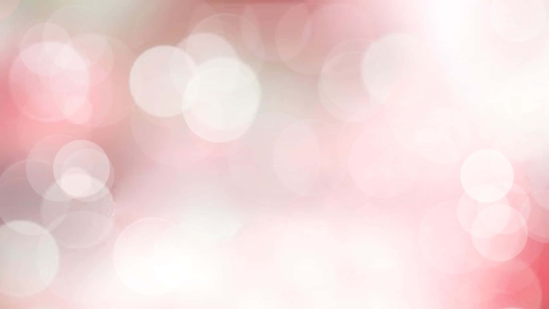 Pink Abstract 桌布 壁紙 — 柔和的粉紅色和白色散景燈光營造出夢幻般的發光背景，帶有輕柔模糊和溫暖色調。