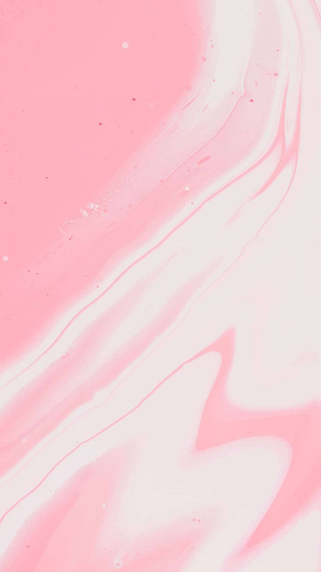 美學粉色GIF 桌布 壁紙 — 柔和的粉紅色和白色液體漩渦，以溫柔流動的紋理創造出夢幻般的抽象背景。