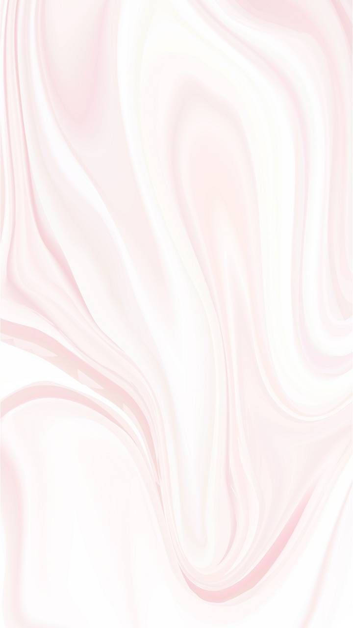 Pink Marble 桌布 壁紙 — 柔和的粉紅色和白色漩渦像液體大理石一樣在寧靜的抽象圖案中流動。