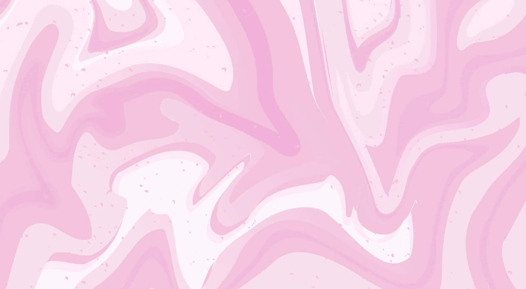 Pink Marble 桌布 壁紙 — 柔和的粉紅色和白色漩渦在夢幻般的抽象畫布上以柔和的有機波浪流動。