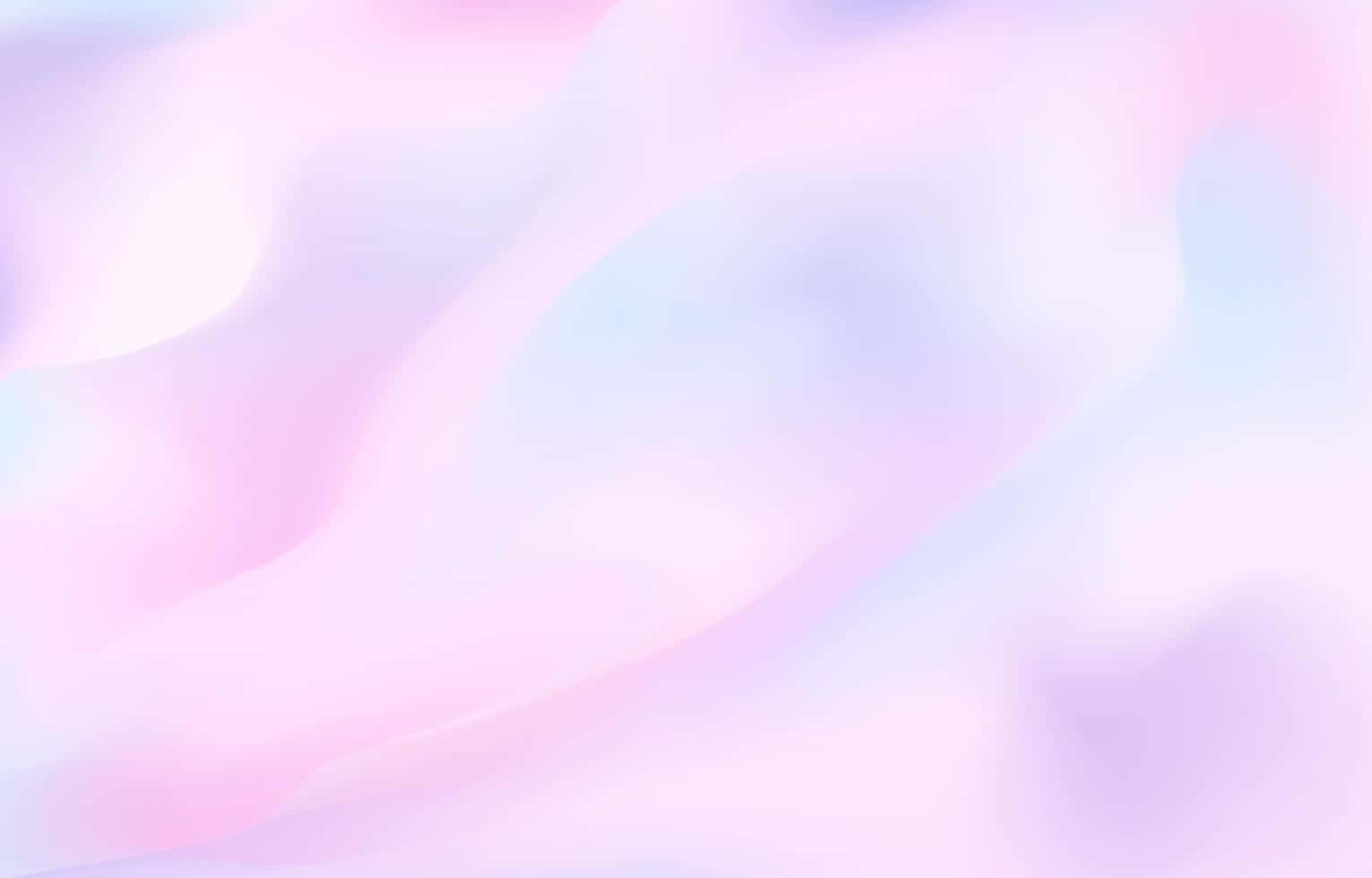 Pastel Gradient 桌布 壁紙 — 柔和的粉紅色和藍色漸層像液體光一樣在夢幻般的抽象構圖中流動。