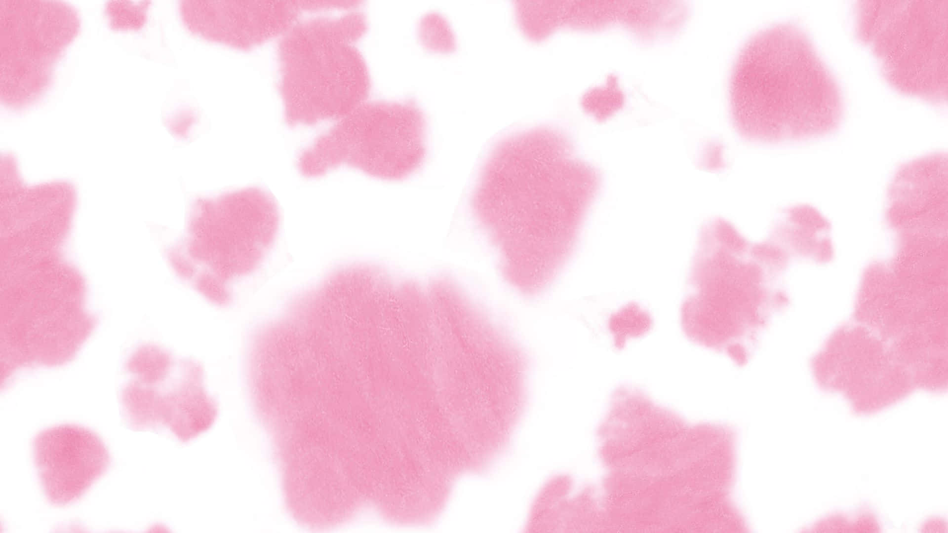 Pink Pattern 桌布 壁紙 — 柔和的粉紅色水彩斑點漂浮在明亮的白色背景上，營造出溫柔夢幻的抽象紋理。