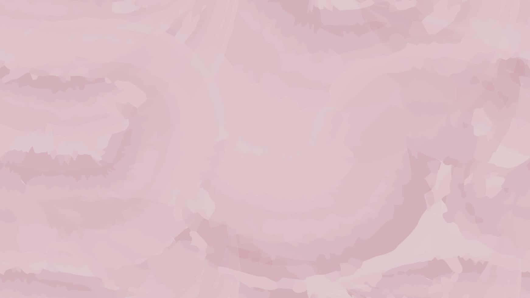 Blush Pink 桌布 壁紙 — 柔和的粉紅色水彩洗滌，混合筆觸營造出夢幻般的抽象背景。