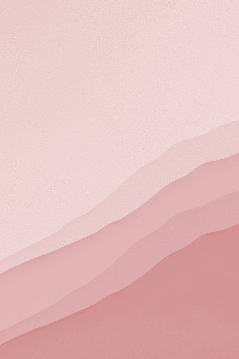 Plain Pink 桌布 壁紙 — 柔和的粉紅色漸變在極簡抽象構圖上以溫柔波浪流動。