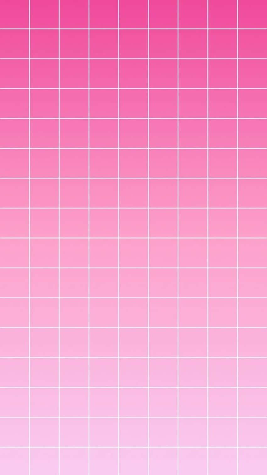 Pink Grid 桌布 壁紙 — 柔和的粉紅色漸變背景，疊加微妙的白色網格圖案，營造出乾淨簡約的美感。