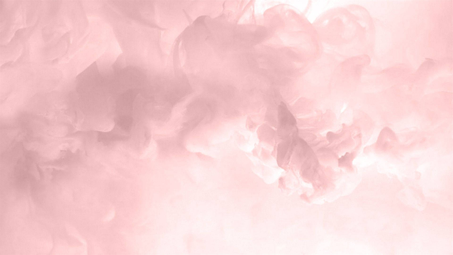 美學 iPad 壁紙 桌布 壁紙 — 柔和的粉紅色煙霧在淡色背景上輕輕旋轉，營造出夢幻縹緲的氛圍。