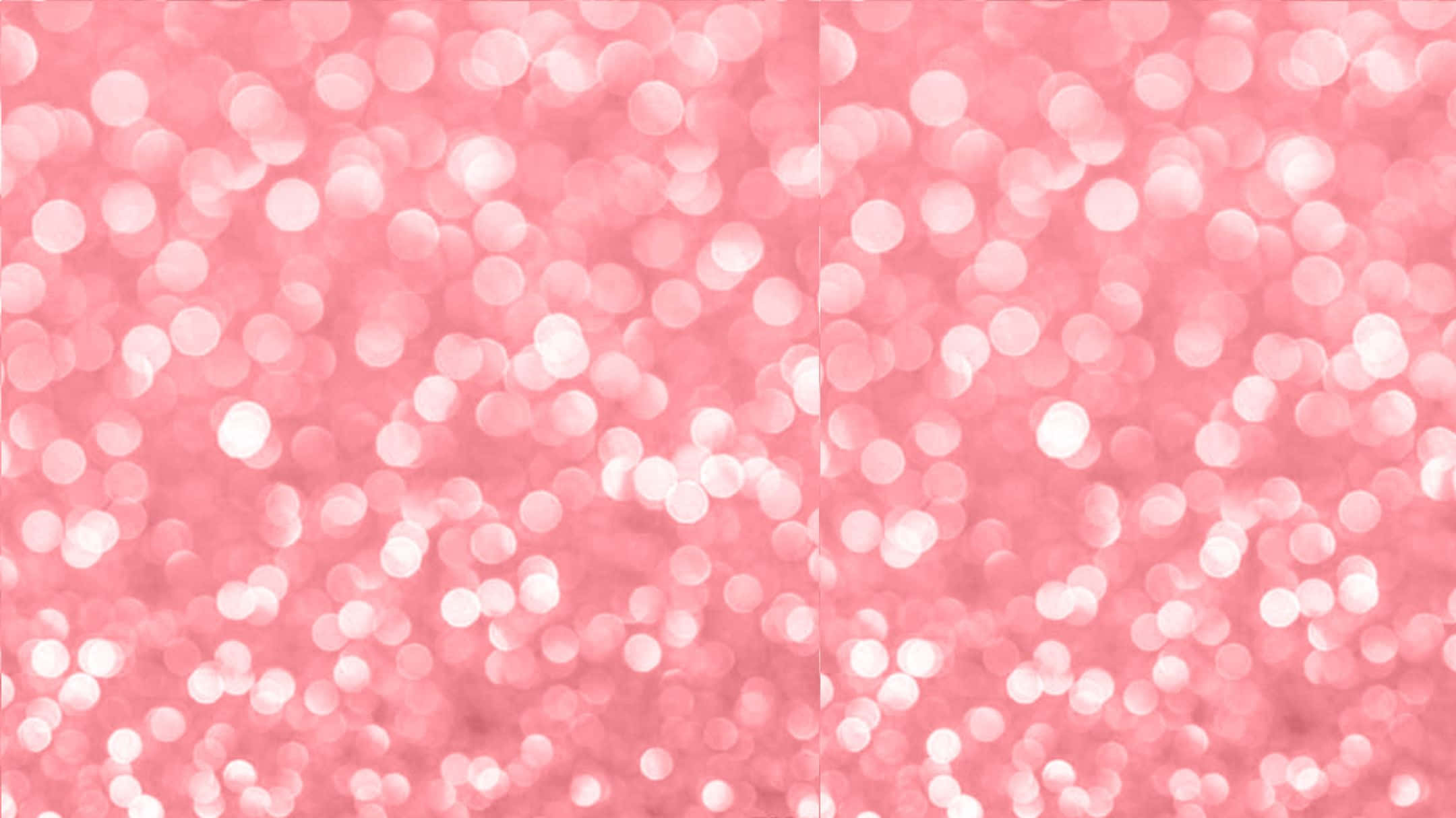 Bokeh 桌布 壁紙 — 柔和的粉紅色背景，充滿了失焦的白色圓形散景燈光，營造出夢幻般的發光效果。