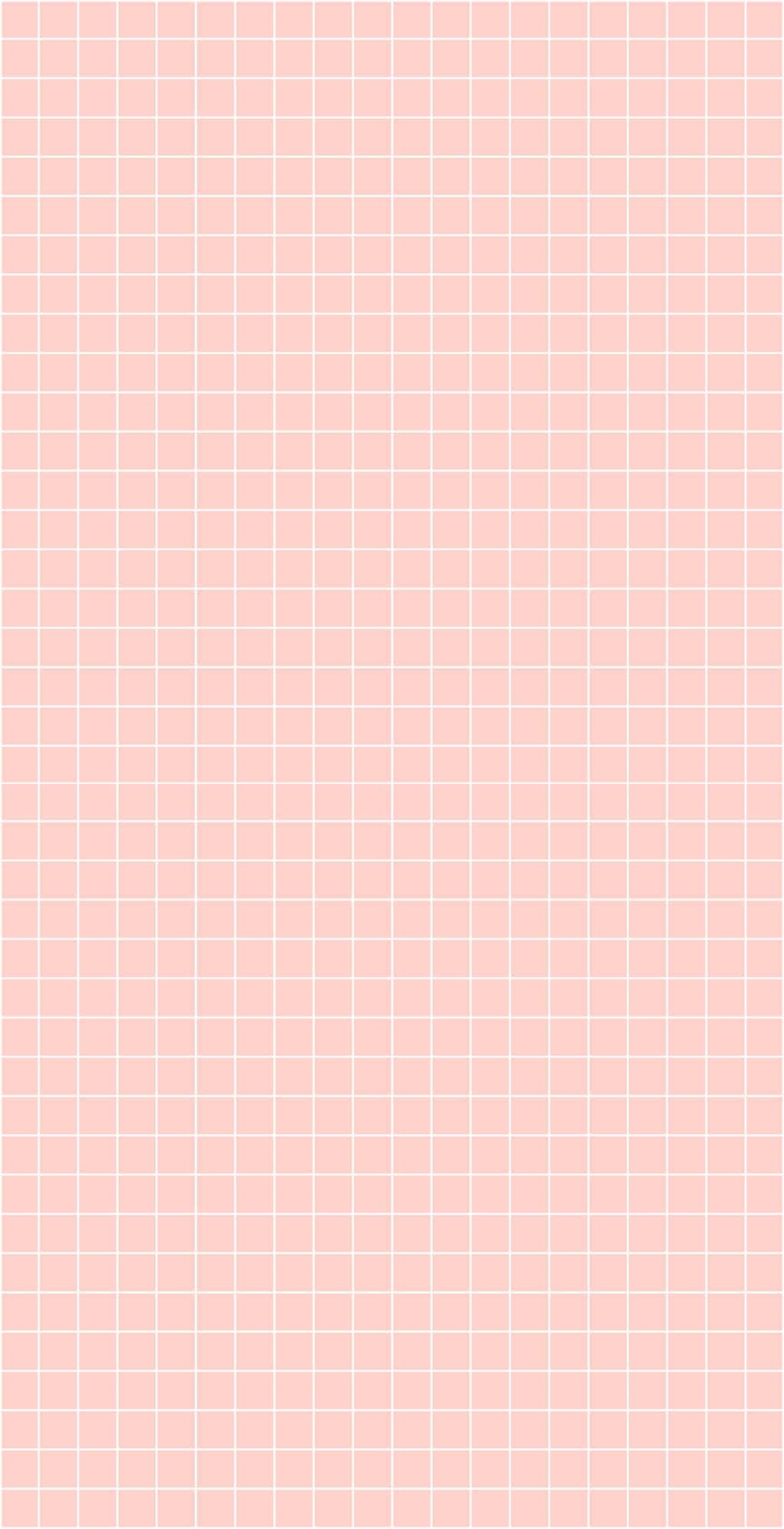 Pastel Aesthetic Grid 桌布 壁紙 — 柔和的粉紅色背景，帶有微妙的白色網格圖案，營造出乾淨簡約的美感。