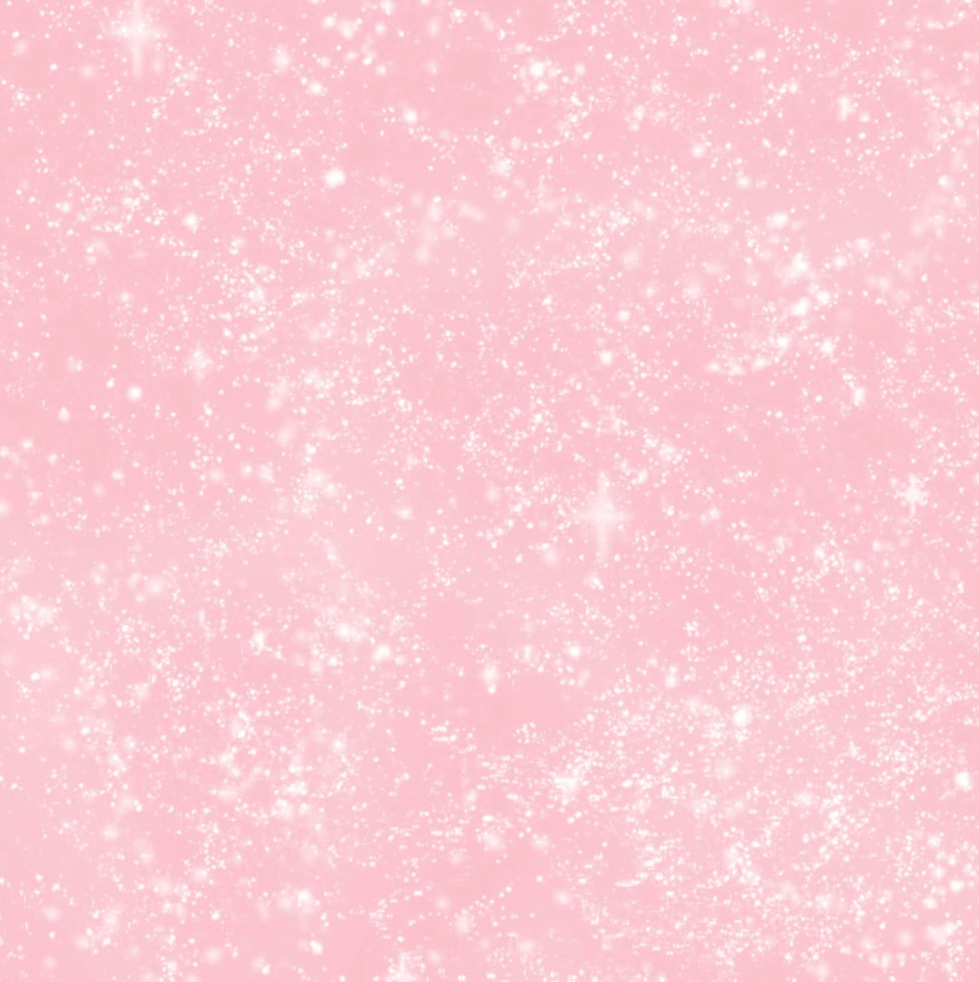 Blush 桌布 壁紙 — 柔和的粉紅色背景，飾有閃閃發光的白色亮粉和星形閃光，營造出夢幻般的神奇效果。