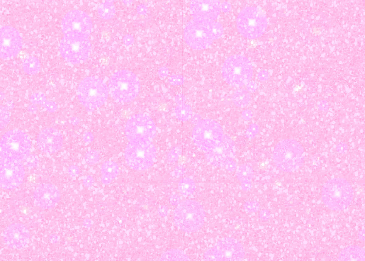 Pink Sparkly 桌布 壁紙 — 柔和的粉紅色閃粉背景，散落著明亮的白色閃光，營造出夢幻閃爍效果。
