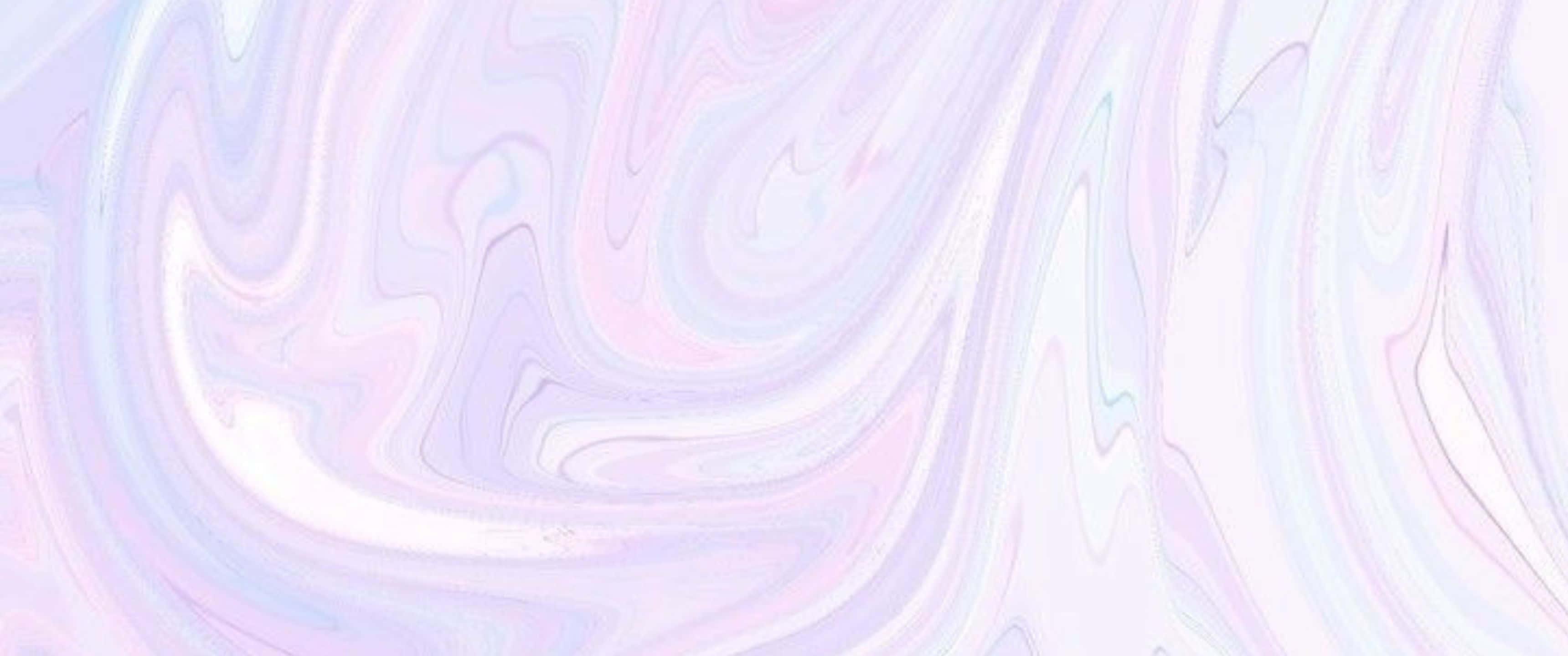 Purple And White 桌布 壁紙 — 柔和的粉紫和白色漩渦以有機波浪在畫布上流動。