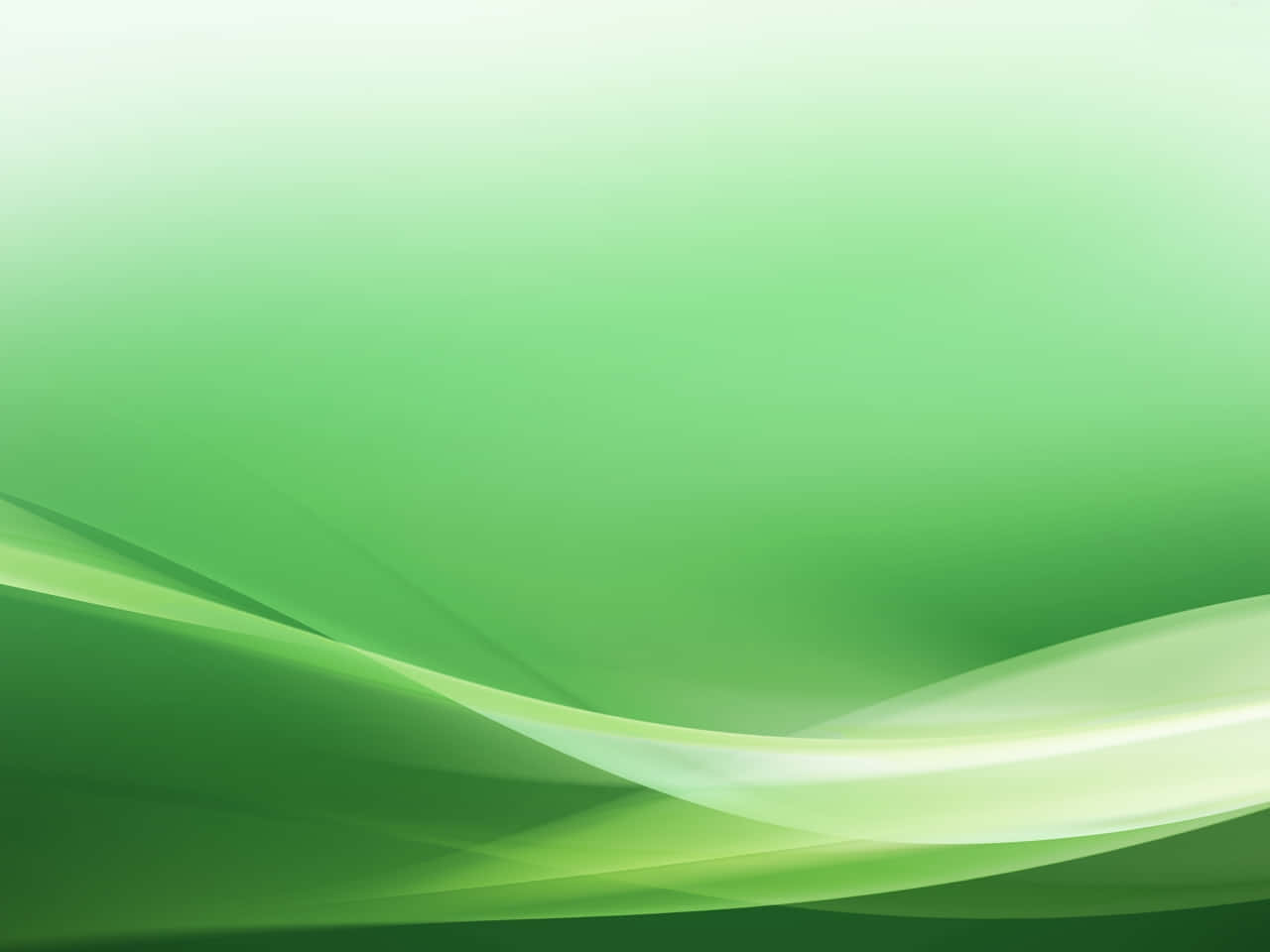 設計 桌布 壁紙 — 柔和的綠色波浪在漸變背景上泛起漣漪，營造出寧靜的抽象動感。