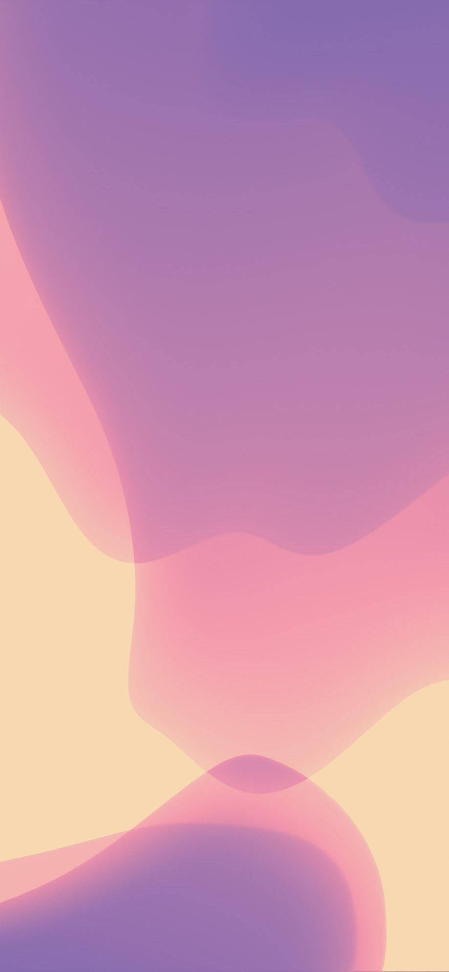 Art iPhone 桌布 壁紙 — 柔和的薰衣草粉紅和蜜桃色流動漸變，營造出夢幻般的抽象背景。