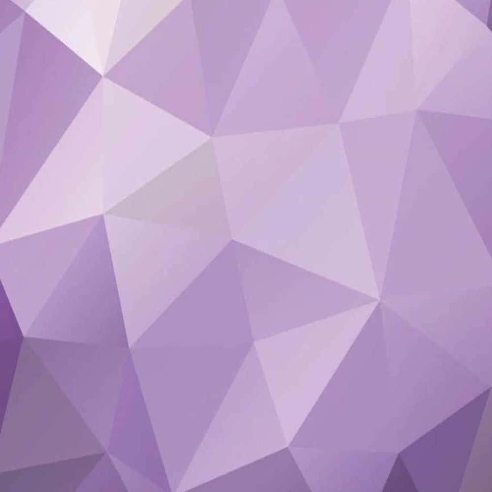 Minimalist Geometric 桌布 壁紙 — 柔和的薰衣草色和白色三角形切面的舒緩抽象圖案，創造出現代幾何壁紙。