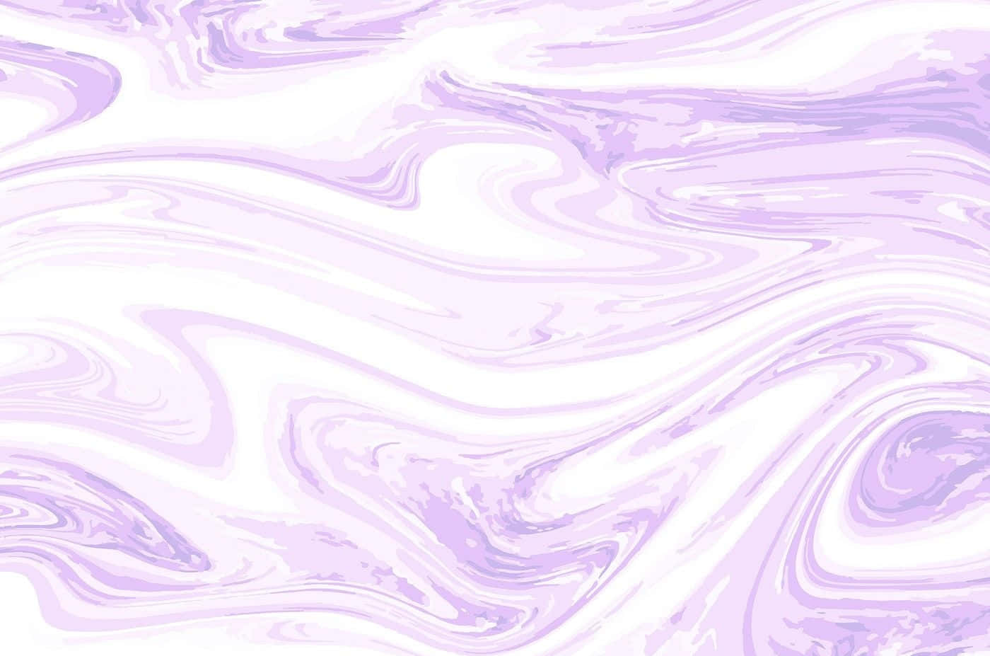 Marble Texture 桌布 壁紙 — 柔和的薰衣草色和白色漩渦在光滑的抽象表面上以優雅流暢的圖案流動。