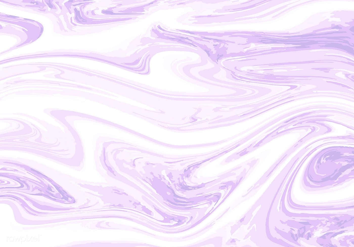 Paint Art 桌布 壁紙 — 柔和的薰衣草色和白色漩渦在夢幻般的抽象圖案中流動，帶有柔和的曲線和混合漸變。