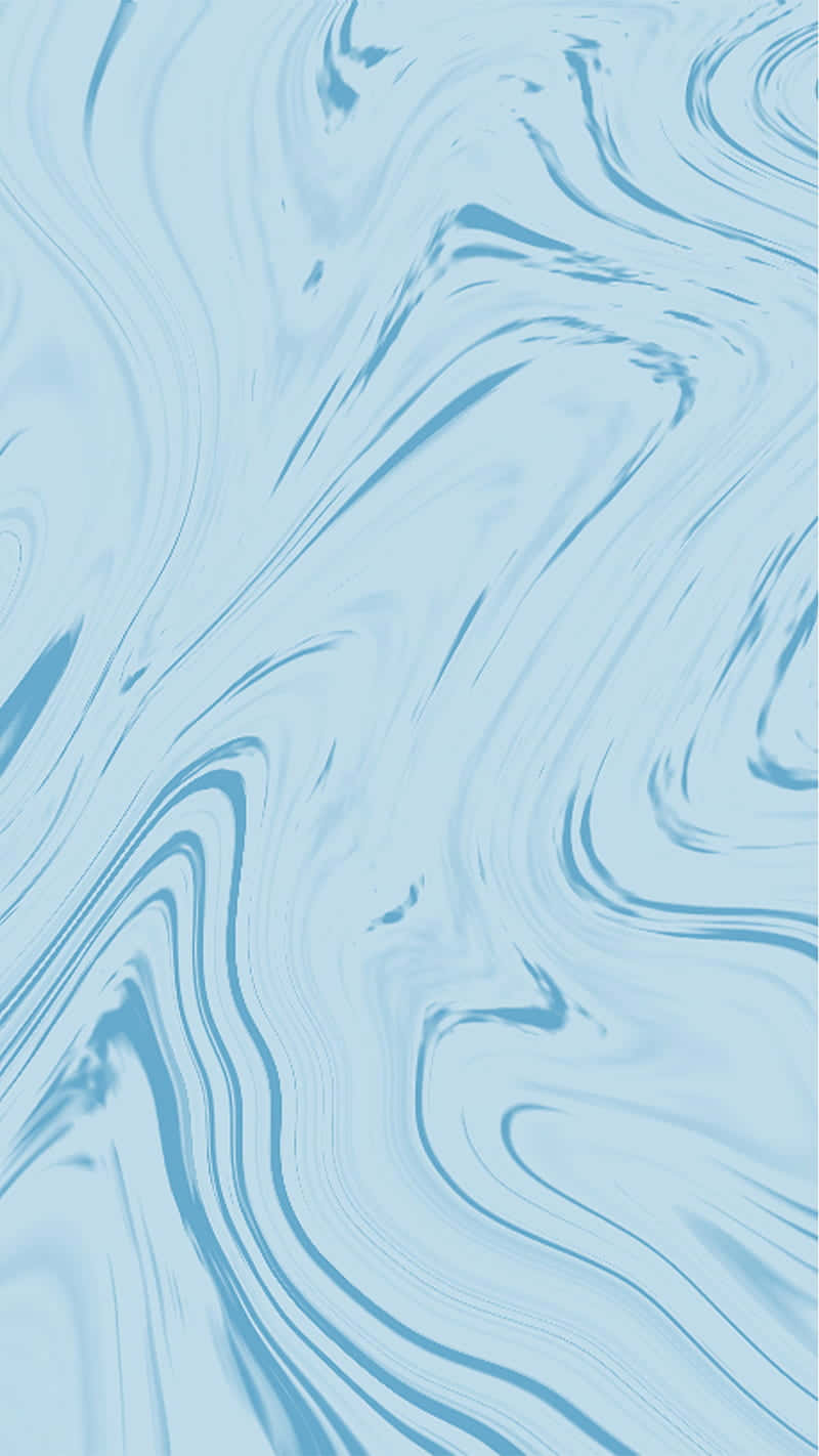 Light Blue Marble 桌布 壁紙 — 柔和的藍色和白色流體漩渦，以流暢的有機線條營造出平靜的抽象圖案。