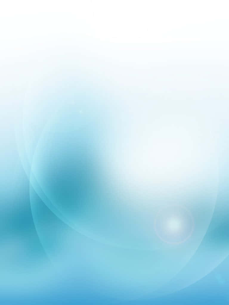 Blue Gradient 桌布 壁紙 — 柔和的藍色漸變，帶有發光球體和鏡頭光暈，營造出寧靜的數位抽象背景。
