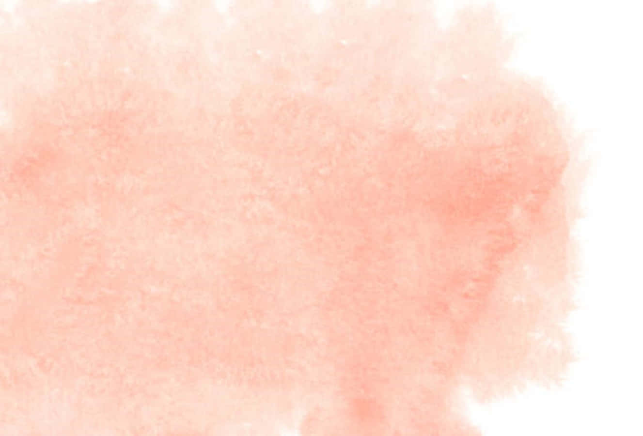 Peach Aesthetic 桌布 壁紙 — 柔和的蜜桃水彩洗滌，以紋理筆觸和細微漸變，輕輕融入白色。