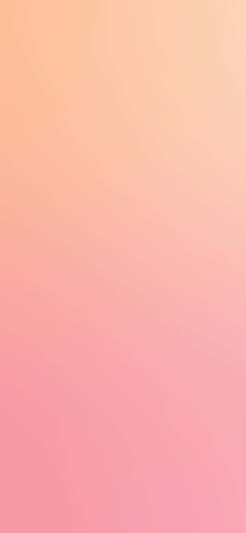 Pastel Peach Aesthetic 桌布 壁紙 — 柔和的蜜桃色到粉紅色漸變，在極簡抽象設計的框架中輕輕流動。
