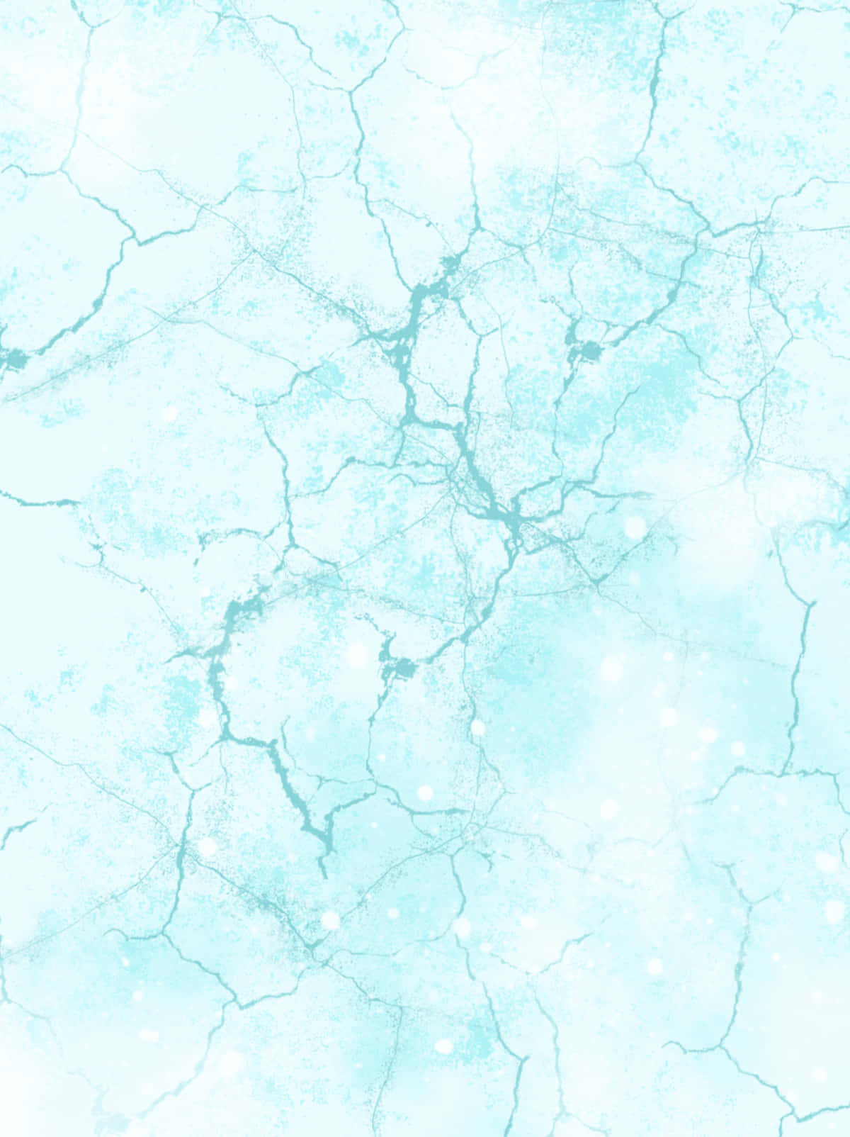 Light Blue Marble 桌布 壁紙 — 柔和的青綠色和白色中帶有精緻的裂紋冰紋理，並有微小的雪花狀斑點。