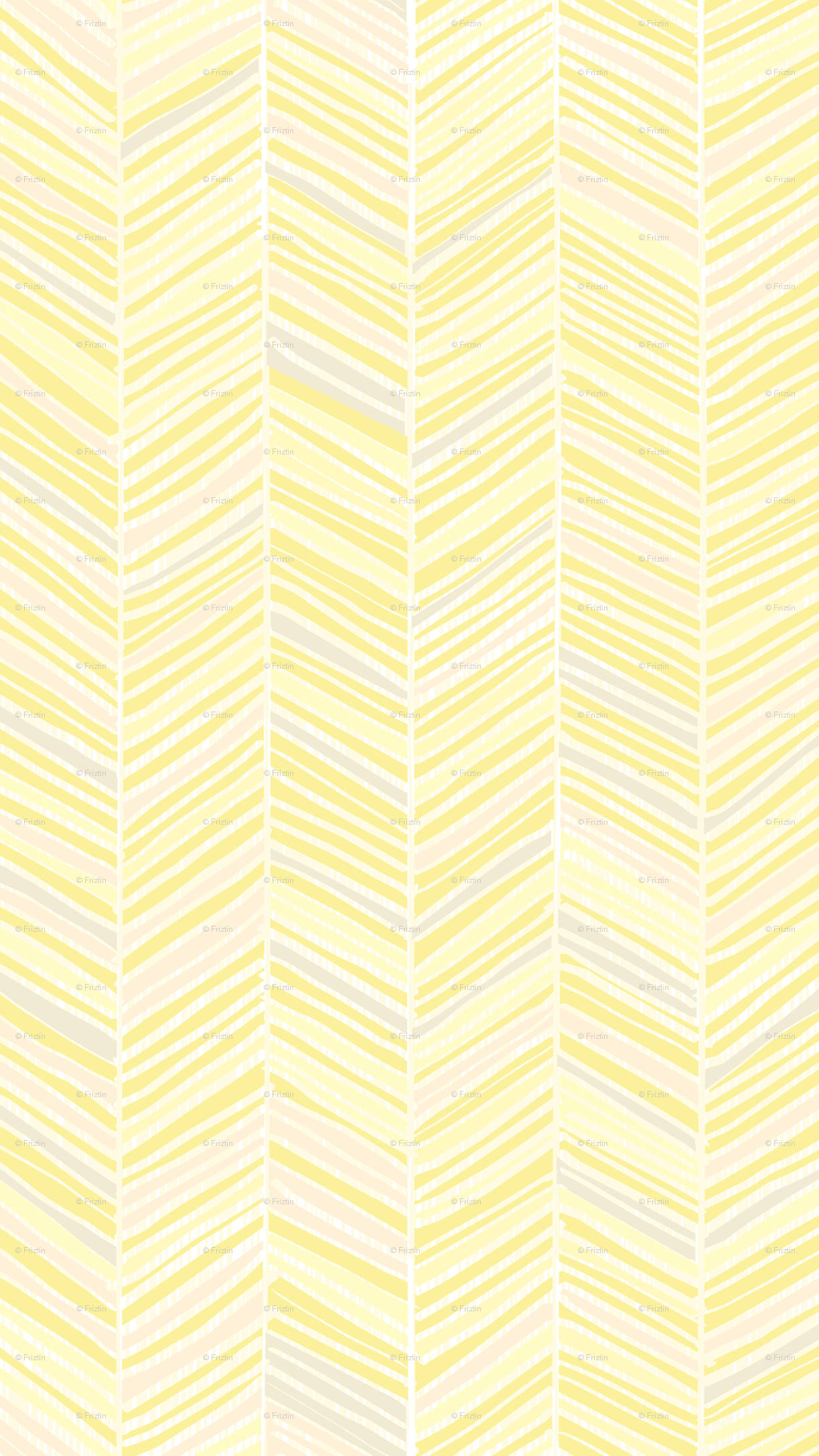 Pastel Yellow Aesthetic 桌布 壁紙 — 柔和的黃色和奶油色人字形圖案壁紙，帶有柔和的對角線條，營造出有節奏的視覺流動。