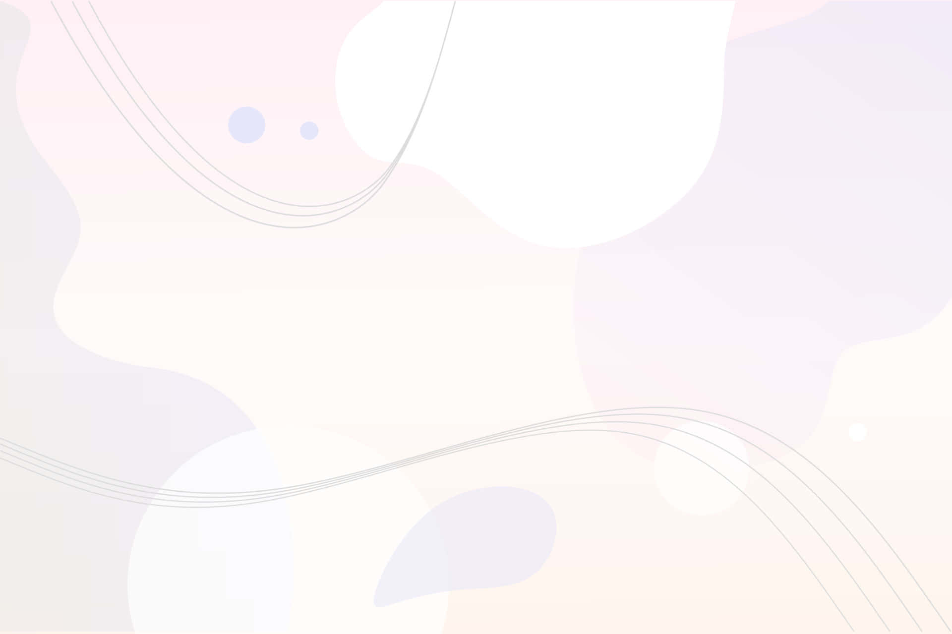 Cool Abstract 桌布 壁紙 — 柔和粉彩抽象形狀與流動線條，以溫柔漸層營造寧靜極簡背景。