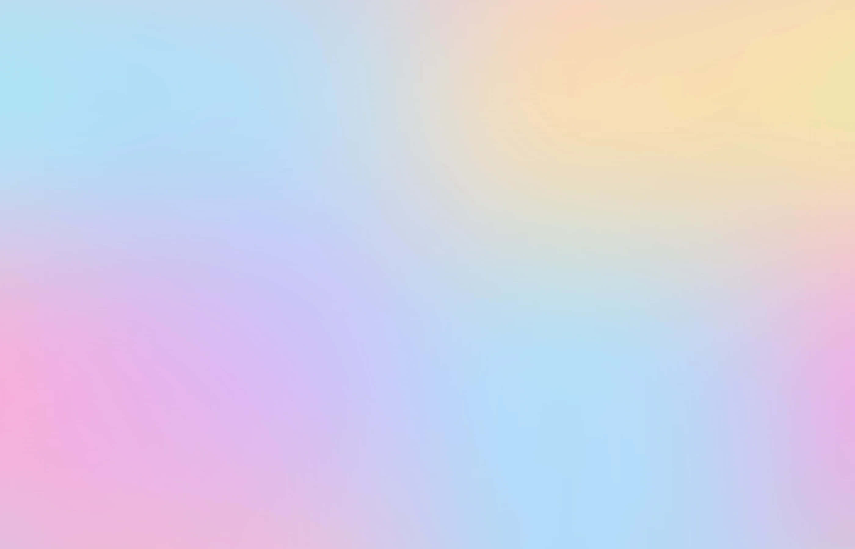 Pastel Gradient 桌布 壁紙 — 柔和粉彩漸變，將嬰兒藍、薰衣草、粉紅和蜜桃融合在夢幻般的抽象水洗中。