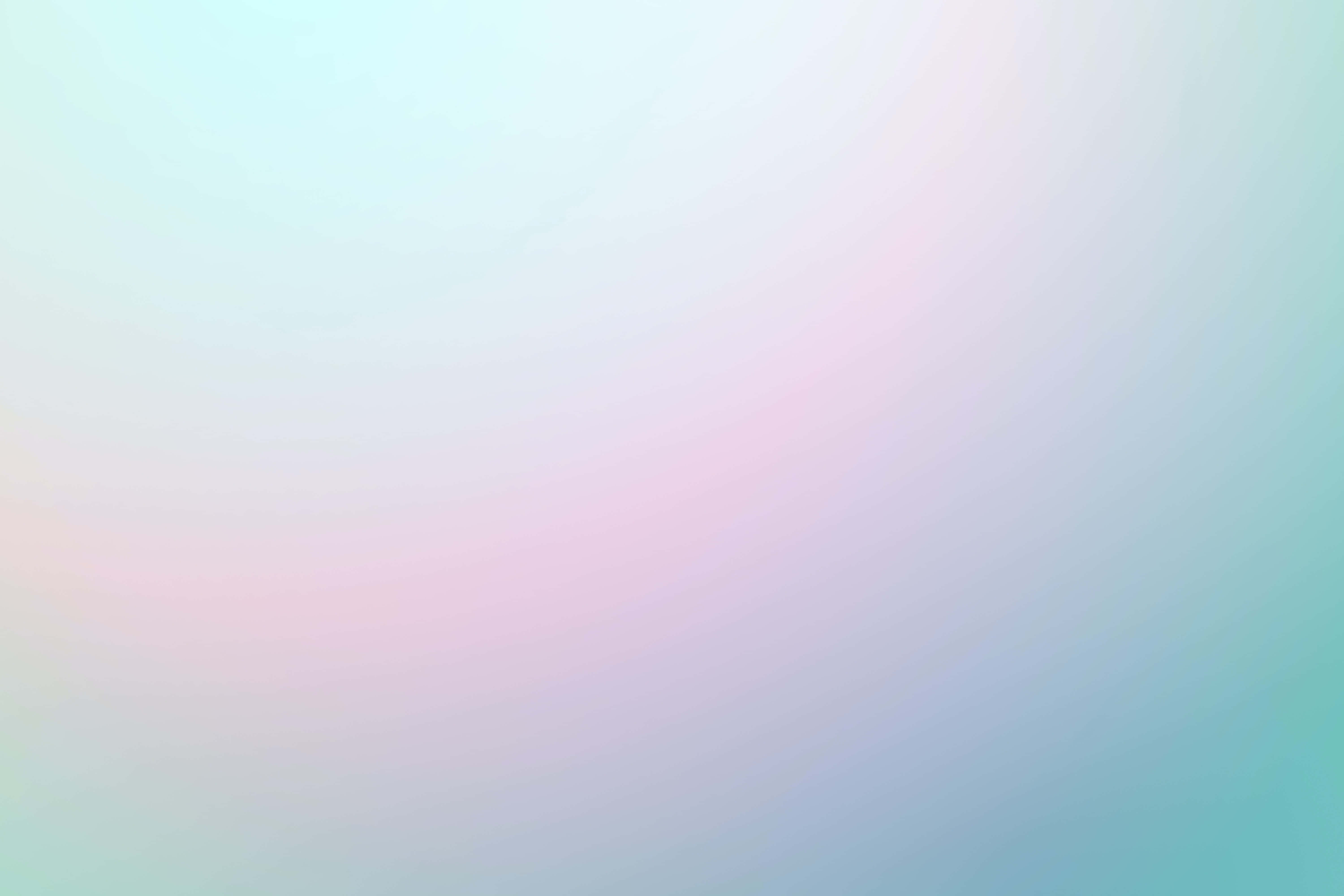 Pastel Gradient 桌布 壁紙 — 柔和粉彩漸變，將薄荷色、藍綠色、粉紅色和白色融合成夢幻的抽象漩渦。