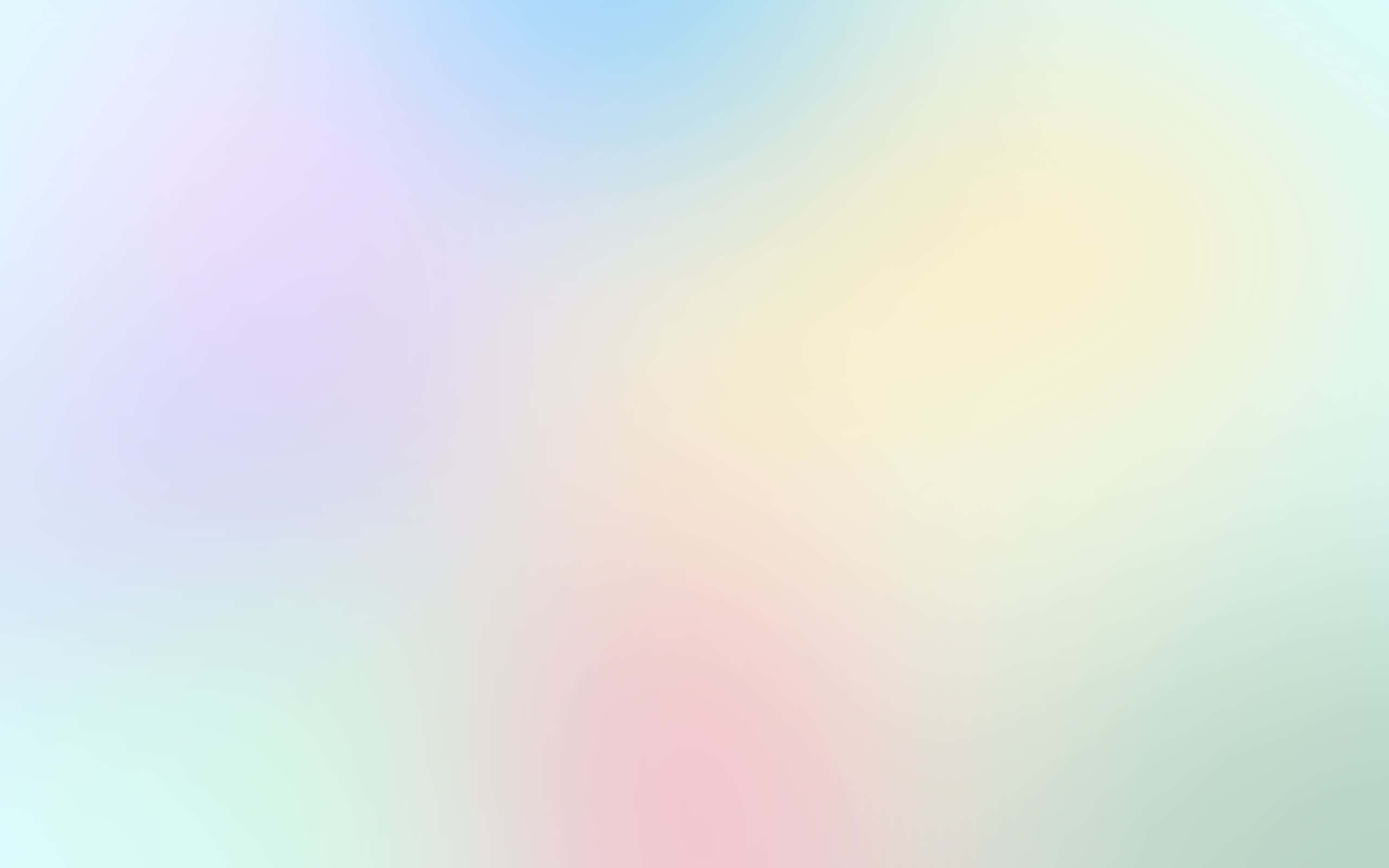 Spring Pastel 桌布 壁紙 — 柔和粉彩漸變，將薰衣草藍、黃色和薄荷綠融合在夢幻般的抽象水洗中。