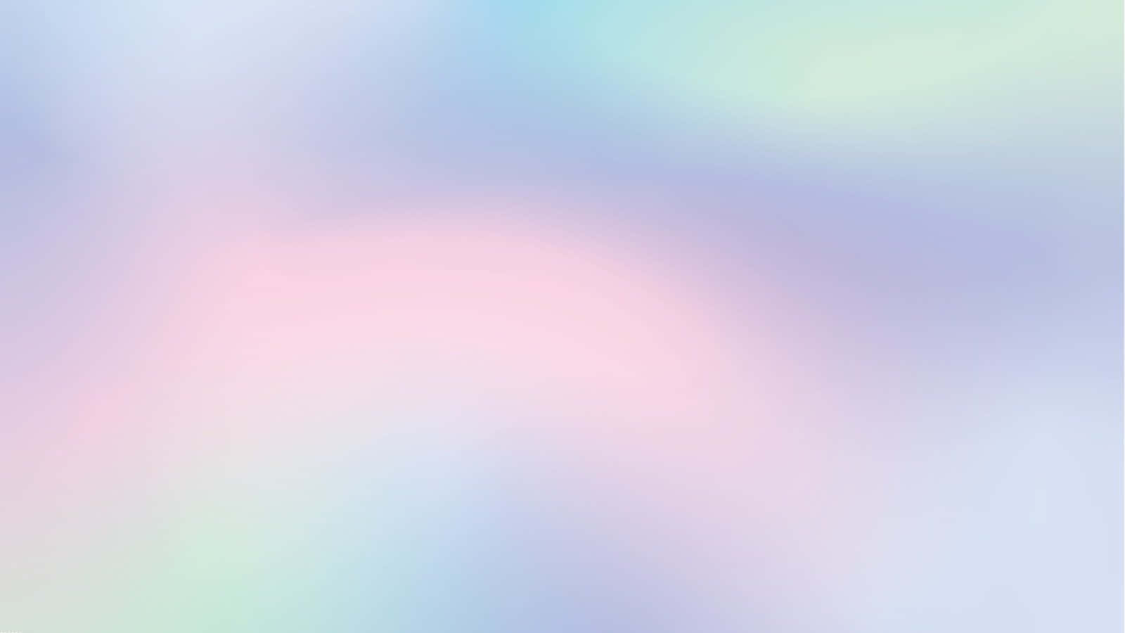 Teams Virtual 桌布 壁紙 — 柔和粉彩漸變，融合粉紅、薰衣草、藍色和薄荷綠，呈現夢幻般的抽象水洗效果。