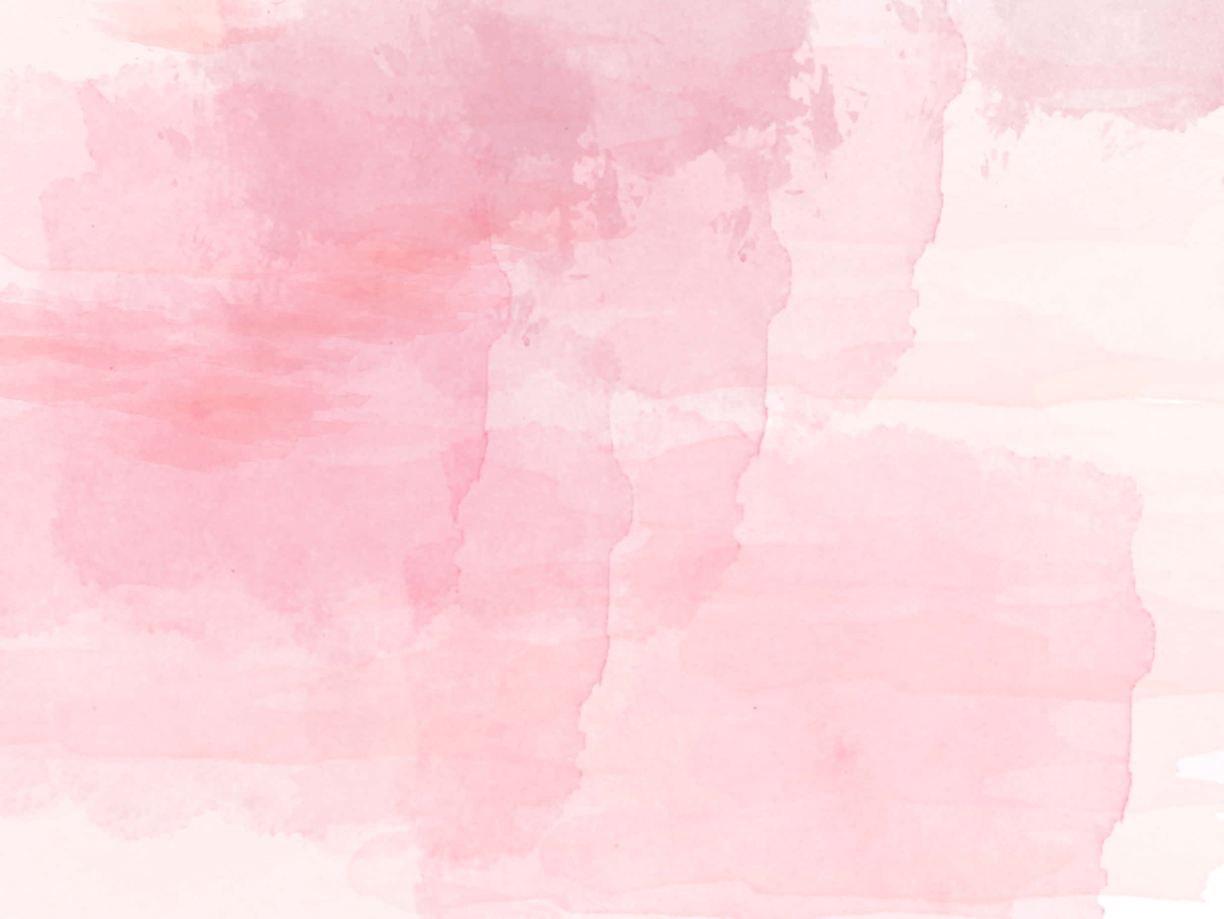 Watercolor 桌布 壁紙 — 柔和粉紅水彩洗滌與奶油白融合，營造夢幻抽象背景。