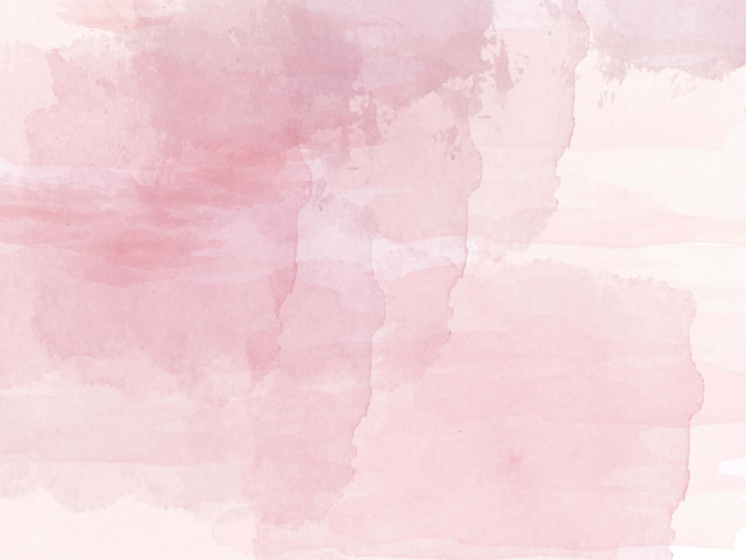 Pink Watercolor 桌布 壁紙 — 柔和粉紅水彩洗滌融入奶油白，營造夢幻抽象背景。