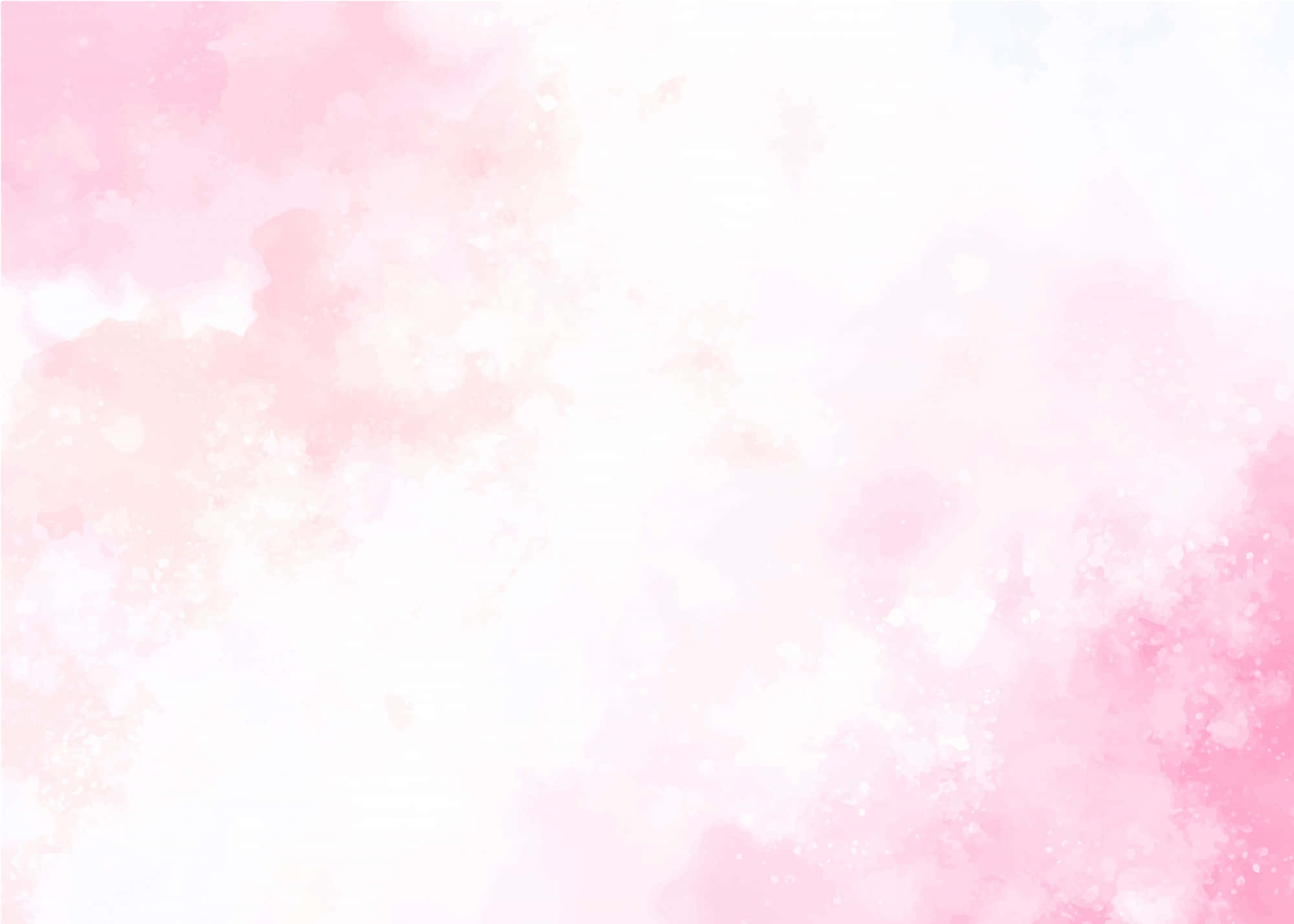 Pink Watercolor 桌布 壁紙 — 柔和粉紅水彩洗滌融入白色，營造夢幻空靈的背景。