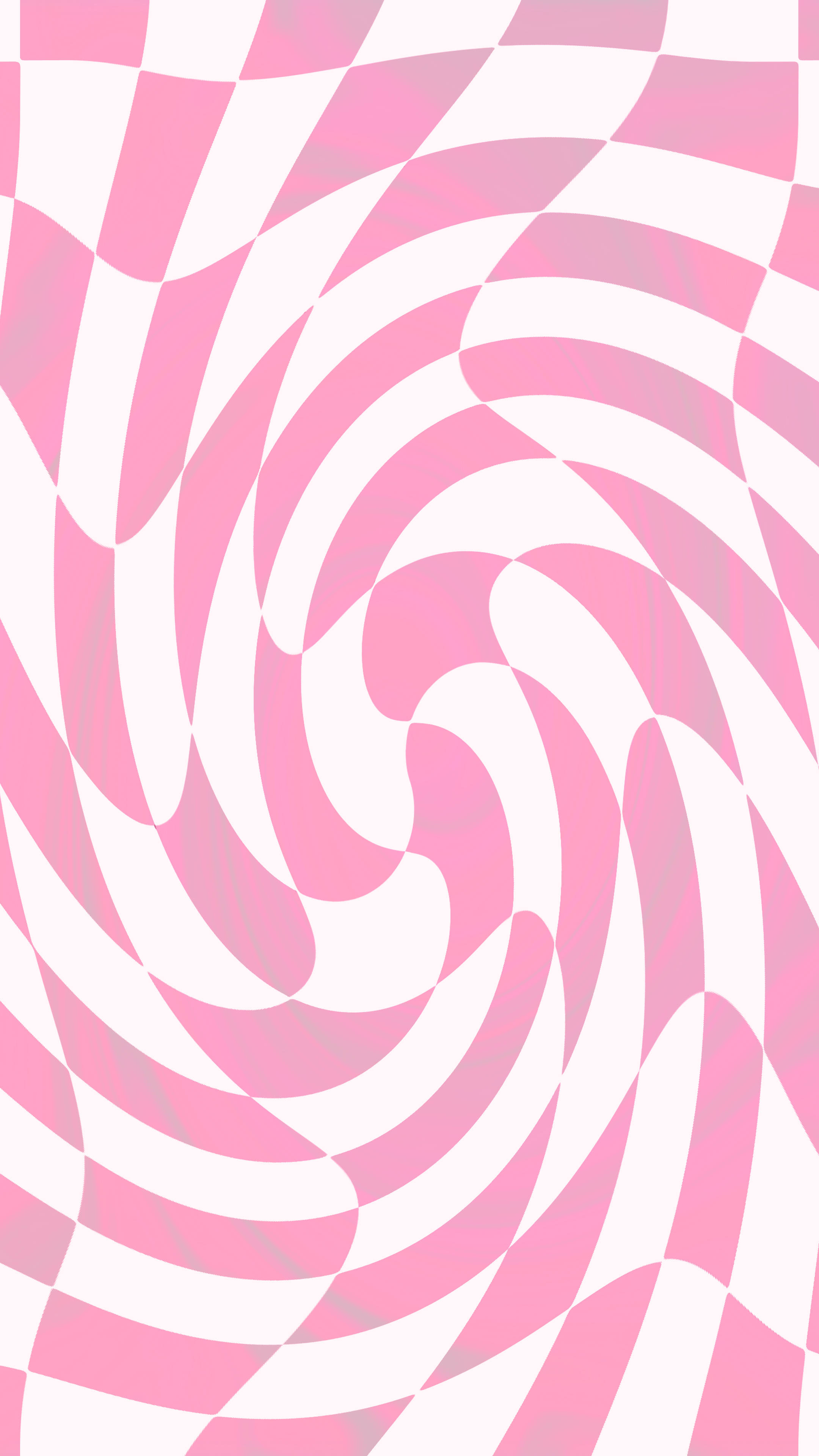 Pastel Minimalist 桌布 壁紙 — 柔和粉紅與白色條紋組成的催眠螺旋圖案，營造出迷人的視錯覺效果。