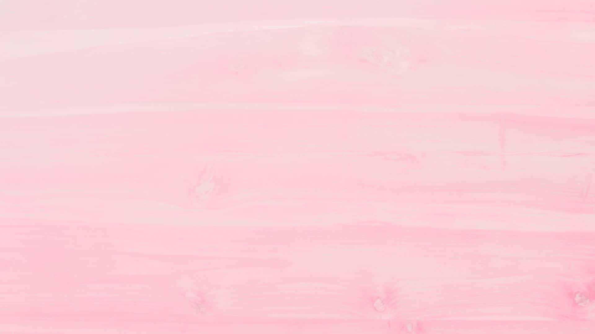 Pink Texture 桌布 壁紙 — 柔和粉紅色水彩洗滌在水平木板上，帶有細微木紋和天然節疤。