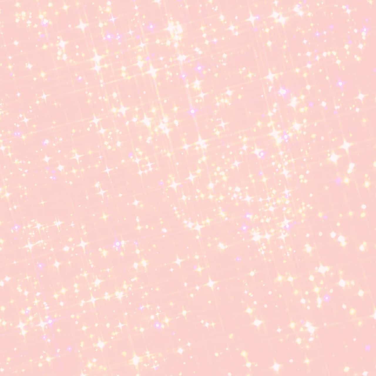 閃爍 桌布 壁紙 — 柔和粉紅色背景，飾以閃爍的亮粉星星和光線，營造出夢幻般的神奇效果。