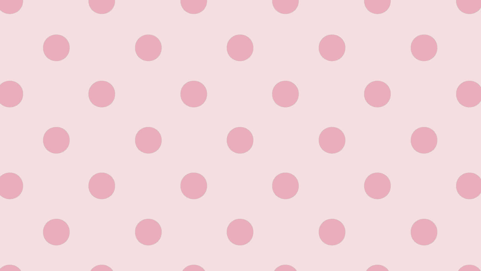Pink And White Polka Dot 桌布 壁紙 — 柔和粉紅色背景，飾有均勻分佈的柔和粉紅色圓點，形成重複網格圖案。