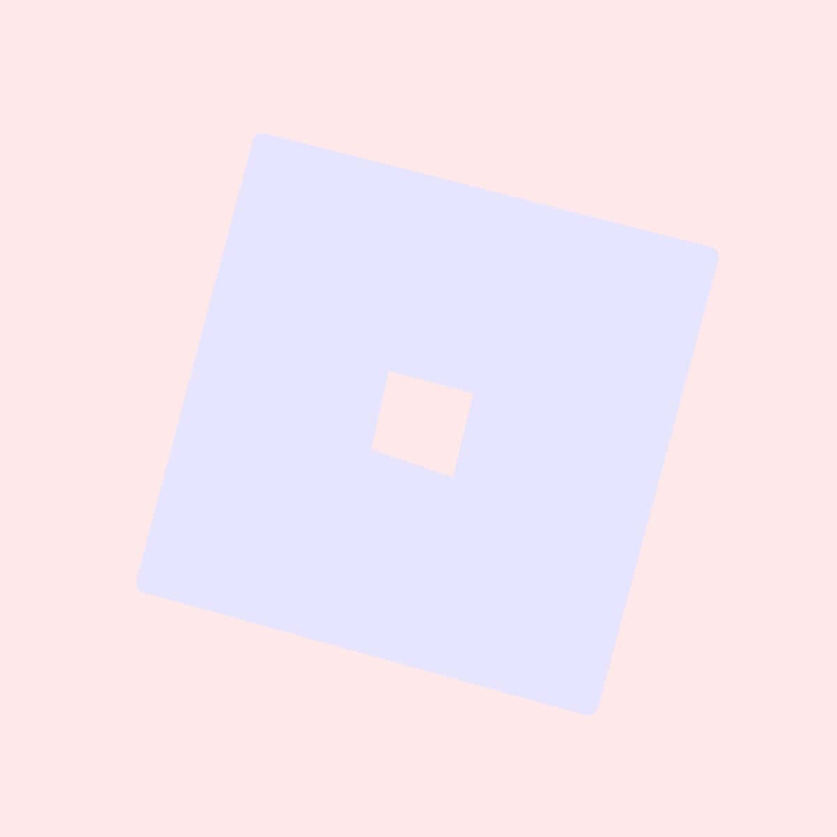 Roblox Pink 桌布 壁紙 — 柔和粉紅色背景上，薰衣草色和蜜桃色的粉彩方塊重疊的極簡構圖。