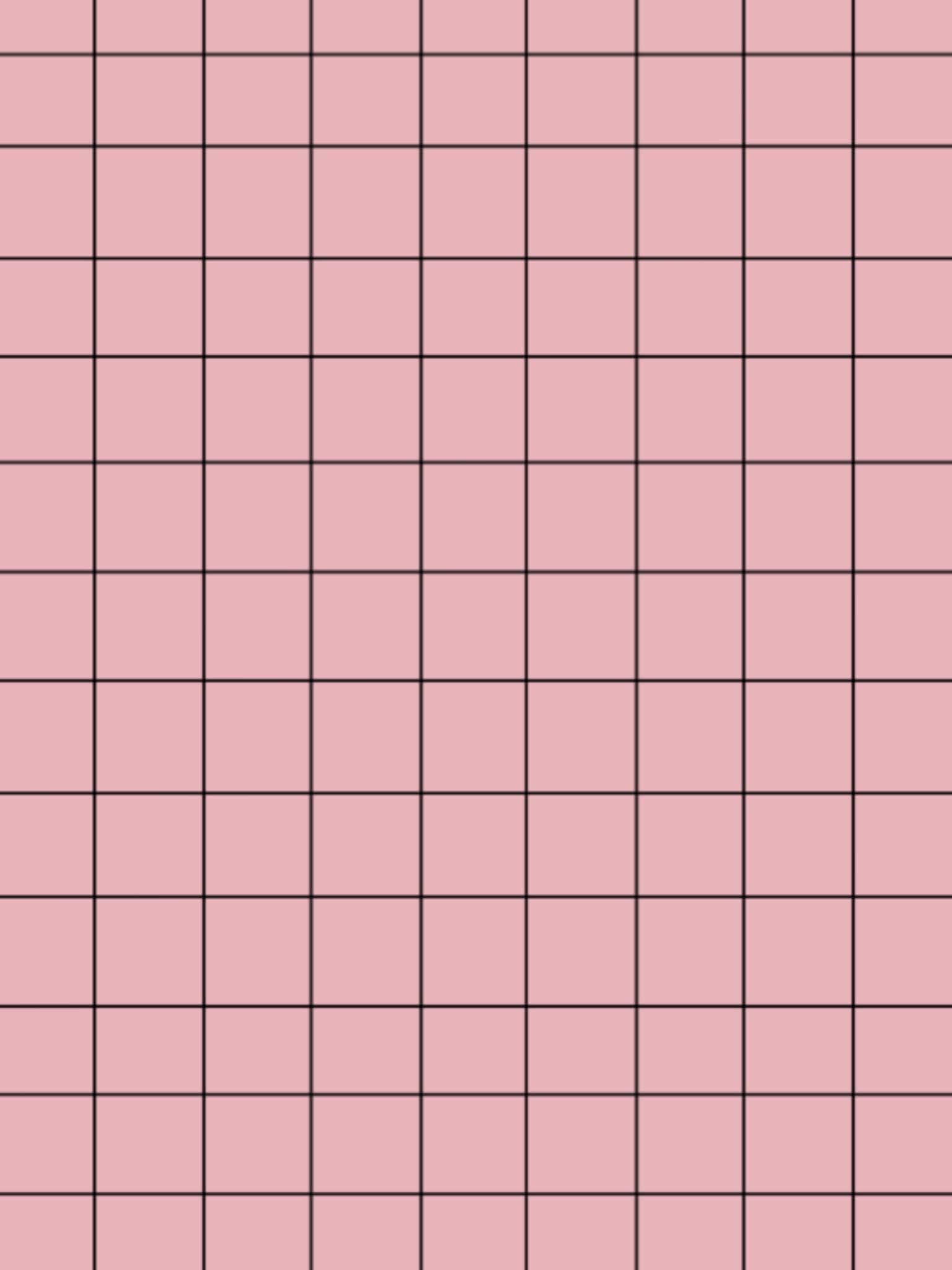 Pastel Aesthetic Grid 桌布 壁紙 — 柔和粉紅色背景搭配微妙的黑色網格圖案，營造出極簡幾何設計。