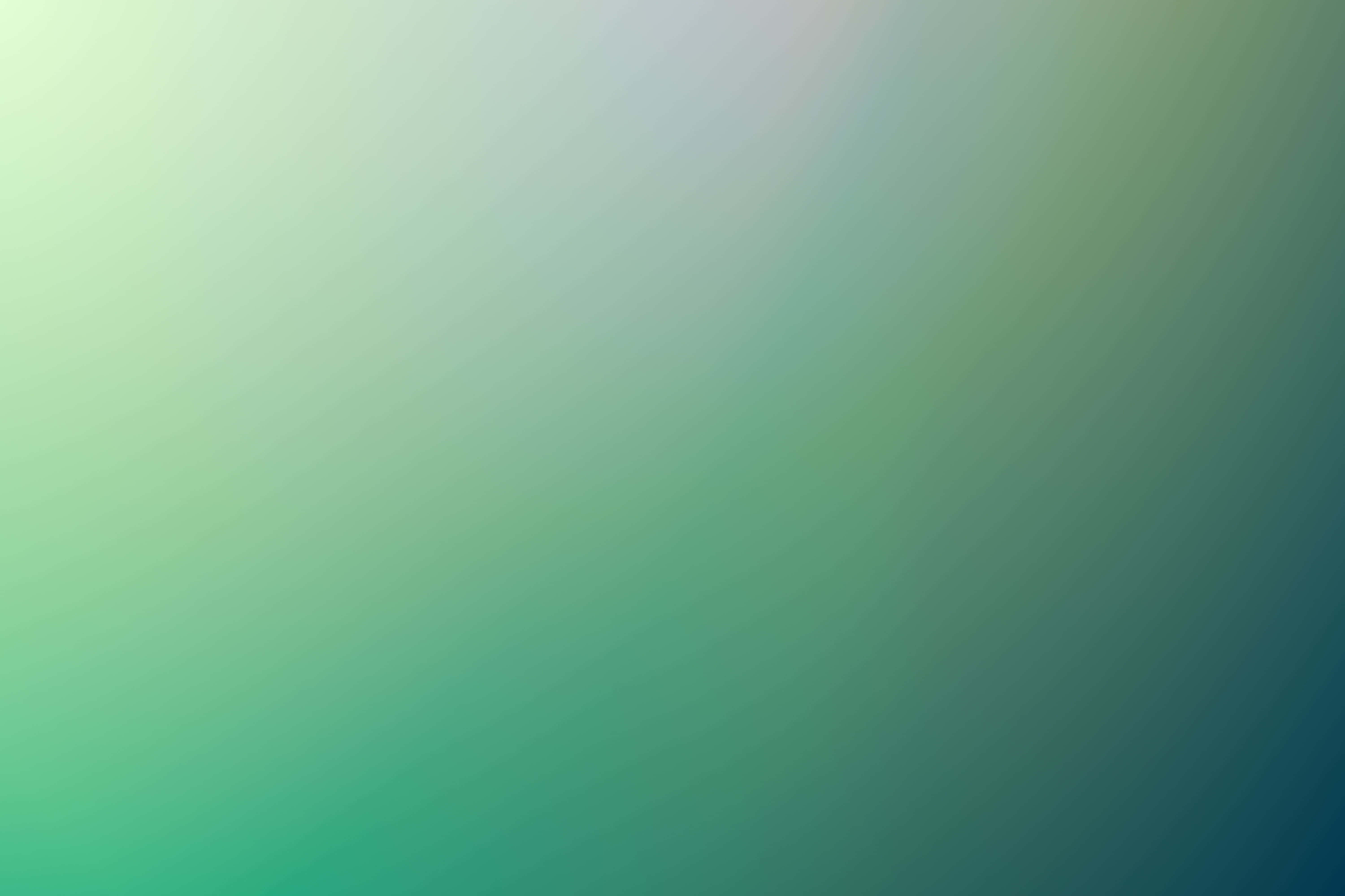 Green Gradient 桌布 壁紙 — 柔和綠色與藍綠色的寧靜漸變，加上微妙的對角線，營造出平靜的抽象背景。